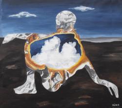 „Feldgeist“ 65x70cm Öl auf Leinwand 2018